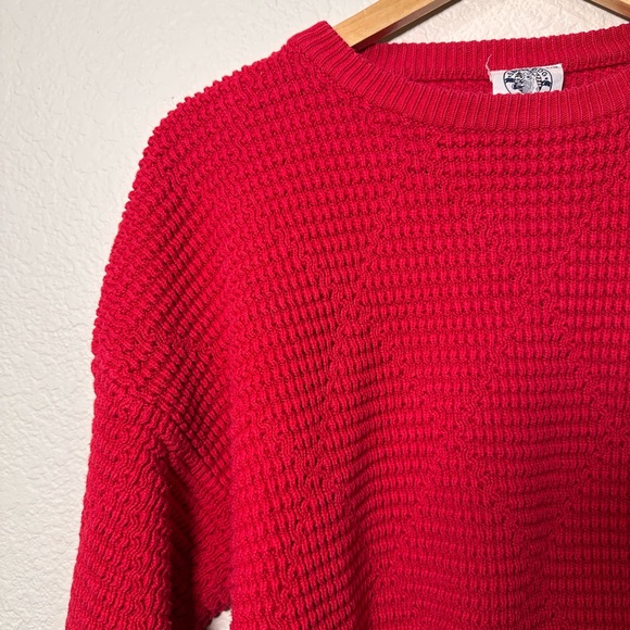 Salty Dog Vibrant Red Knit Sweater Large - Picture 6 of 8